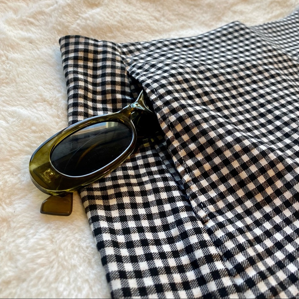 Urban Outfitters Black & White Gingham Mini Skirt - Picture 2 of 4